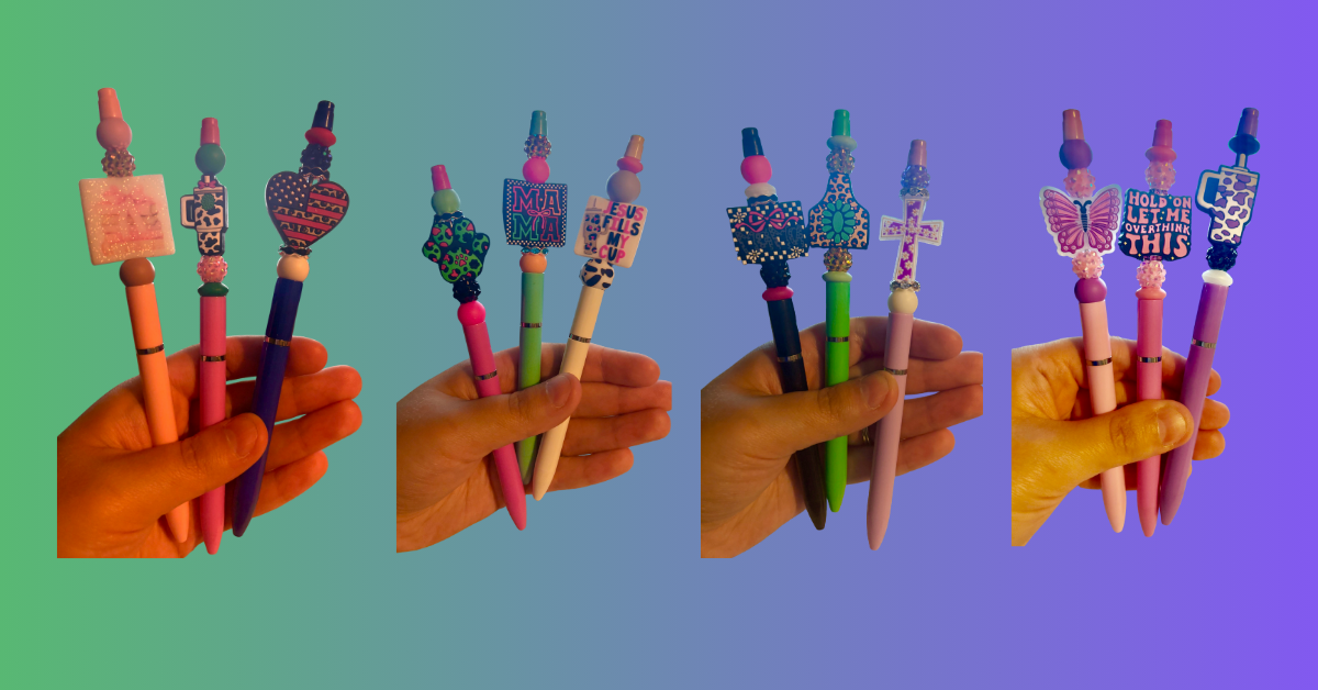 Beaded Pens! Please put in note at checkout which one you want.