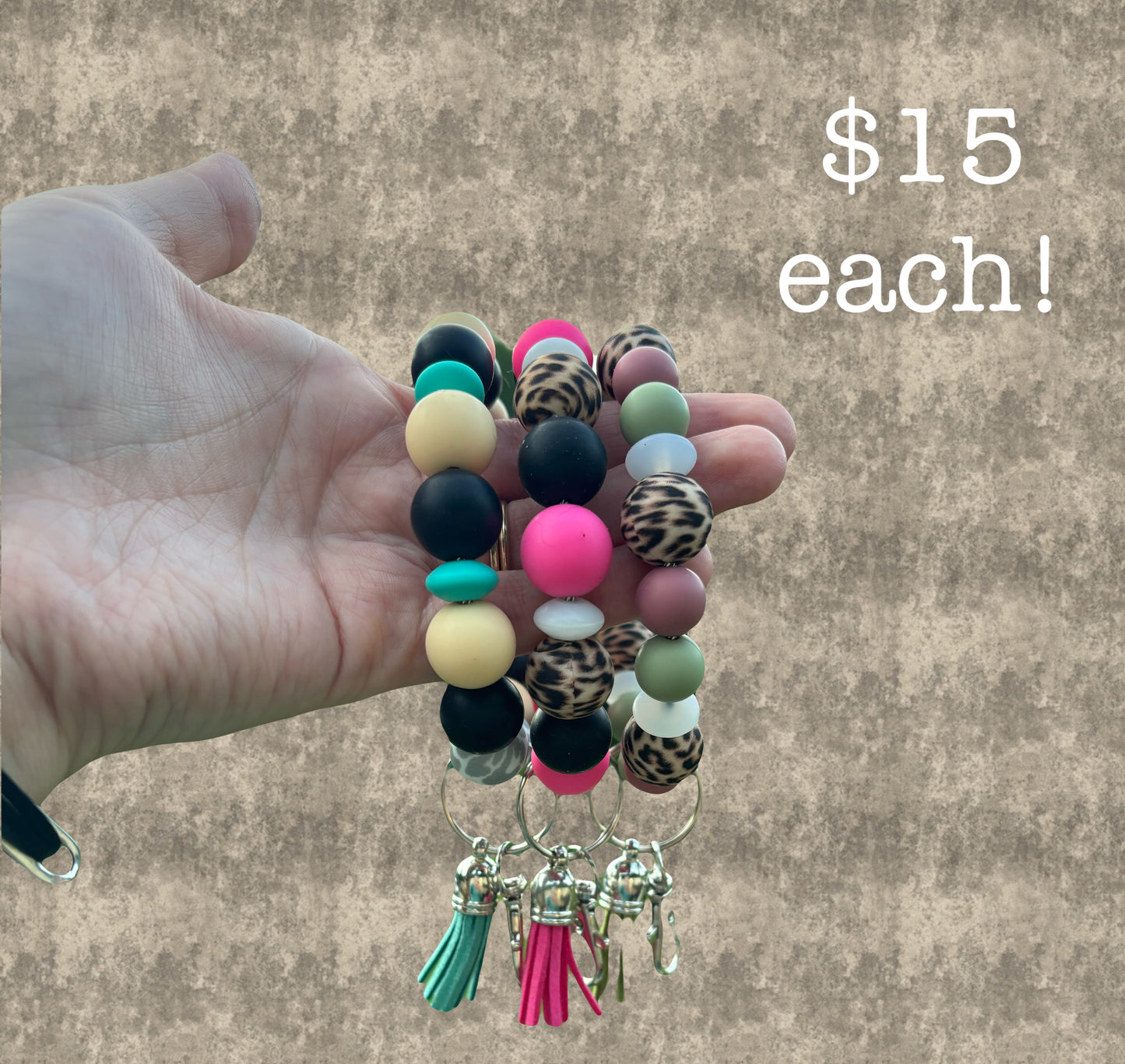 Handmade Wristlets! Please put in notes at check out which one you would like.
