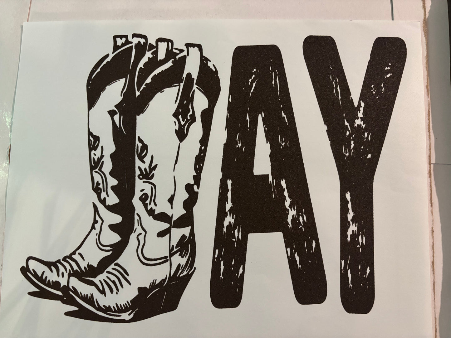 Tee Shirt Decal