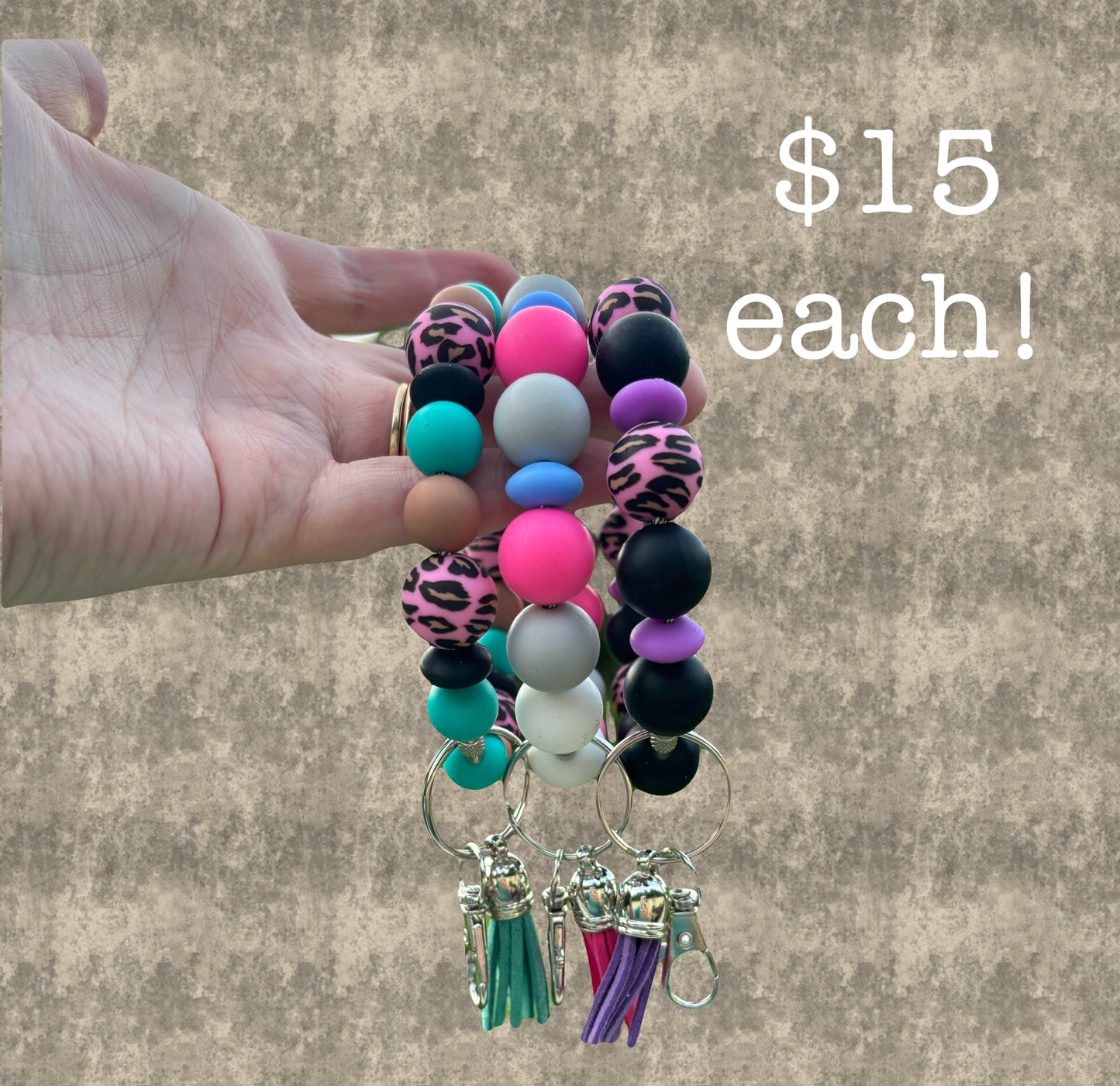 Handmade Wristlets! Please put in notes at check out which one you would like.