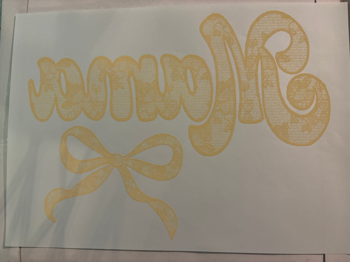 Tee Shirt Decal
