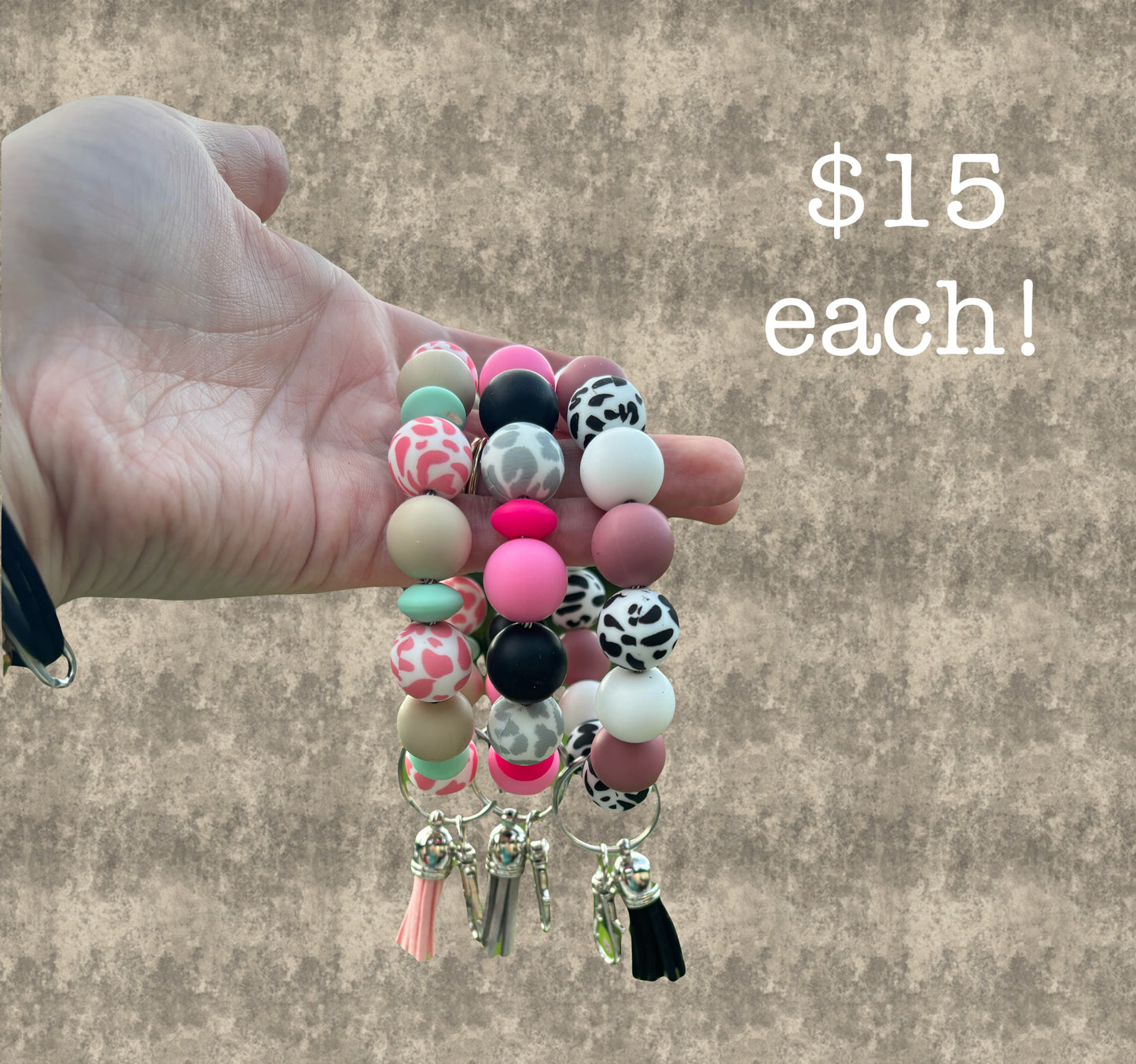 Handmade Wristlets! Please put in notes at check out which one you would like.