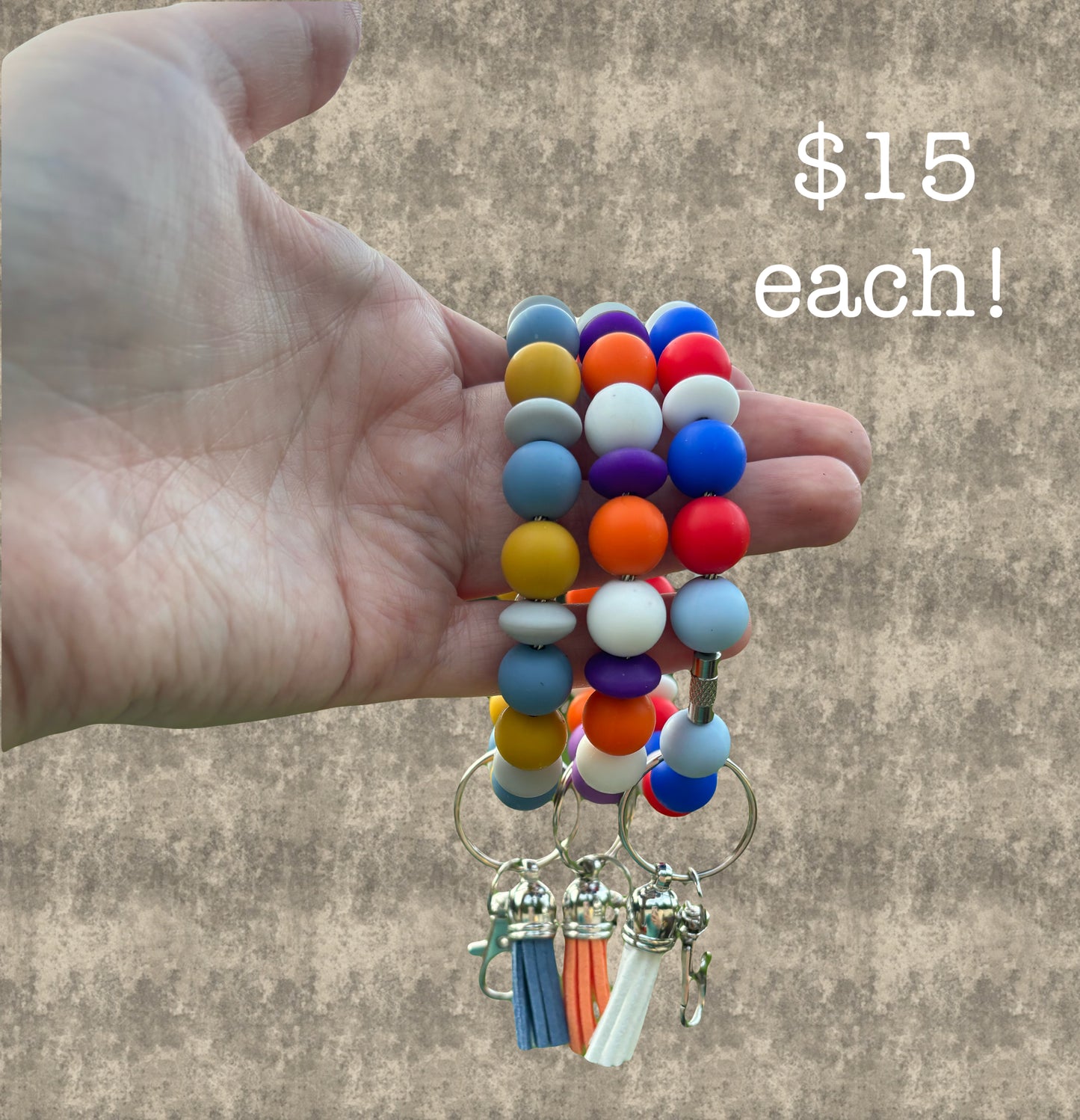 Handmade Wristlets! Please put in notes at check out which one you would like.